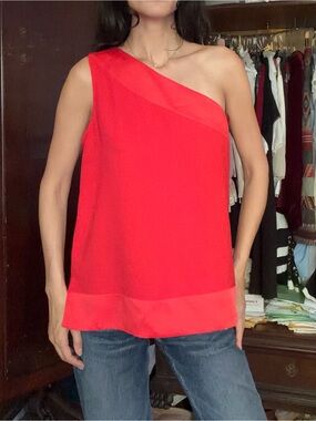 Banana republic One-Shoulder orange Top. Perfect used condition never worn.